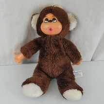 Atlanta Novelty Gerber Thumb Sucker Monchhichi Teddy Bear Monkey Brown Plush Toy - $39.59