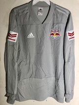 Adidas Long Sleeve MLS Jersey New York Red Bulls Team Grey Alt sz S - $14.84