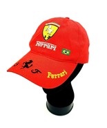Ferrari Hat Gold Metal Prancing Stallion Horse Shield Italian Red Adjust... - $39.99