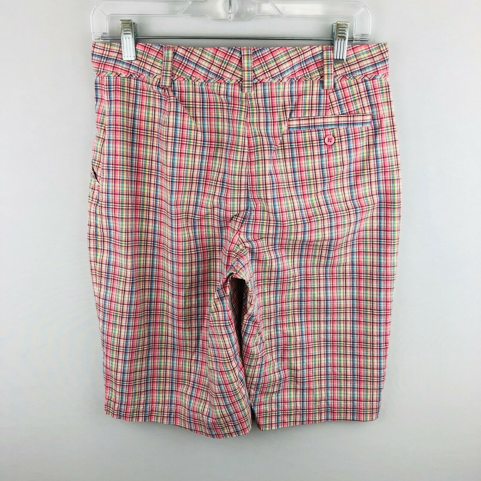 Lady Hagen Womens 4 Casual Plaid Bermuda Shorts Golfing - Shorts