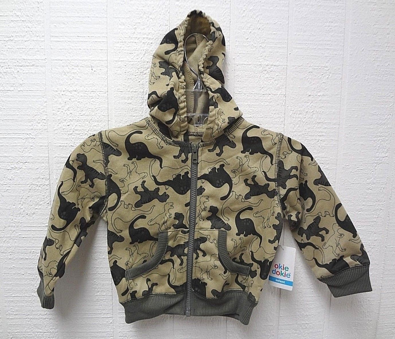 Okie Dokie Lightweight Boys Fleece Jacket 2T Blue Black