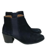 Dune London Womens Black Suede Chelsea Boots Size 7 Leather Pull On EUR 38 - $39.59