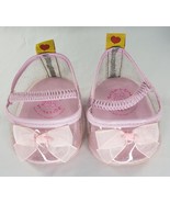 Build a Bear Shoes Heels Pink Clear Bow BABW - $9.89