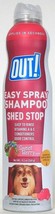 1 Count Out 9.2 Oz Easy Spray Shed Stop Sweet Berry Scent Odor Control Shampoo