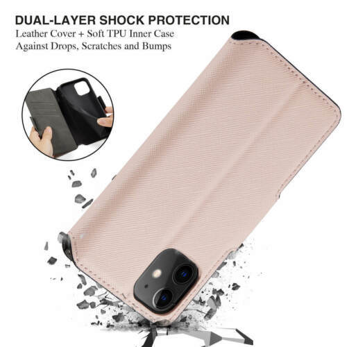 For iPhone 13 12 11 Pro Max SE2 X XS XR 7 8 6 PU Leather Wallet Flip Case Cover