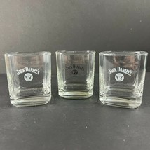 Jack Daniel&#39;s Old No 7 Set Of Three Vintage Lowball Rocks Glasses - $18.80