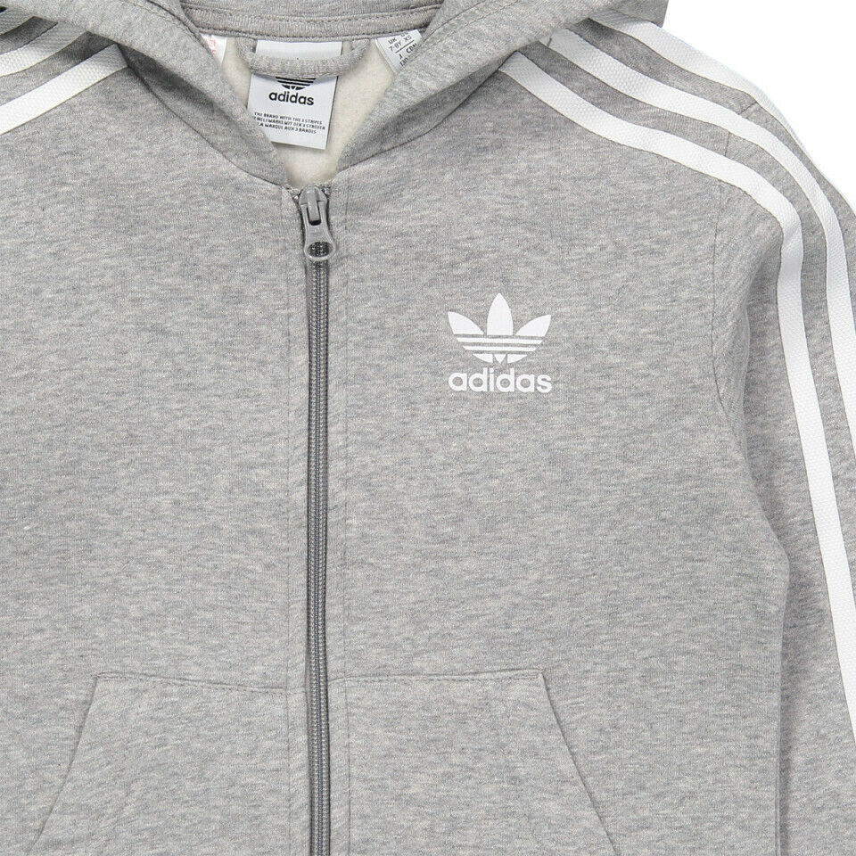 youth white adidas hoodie