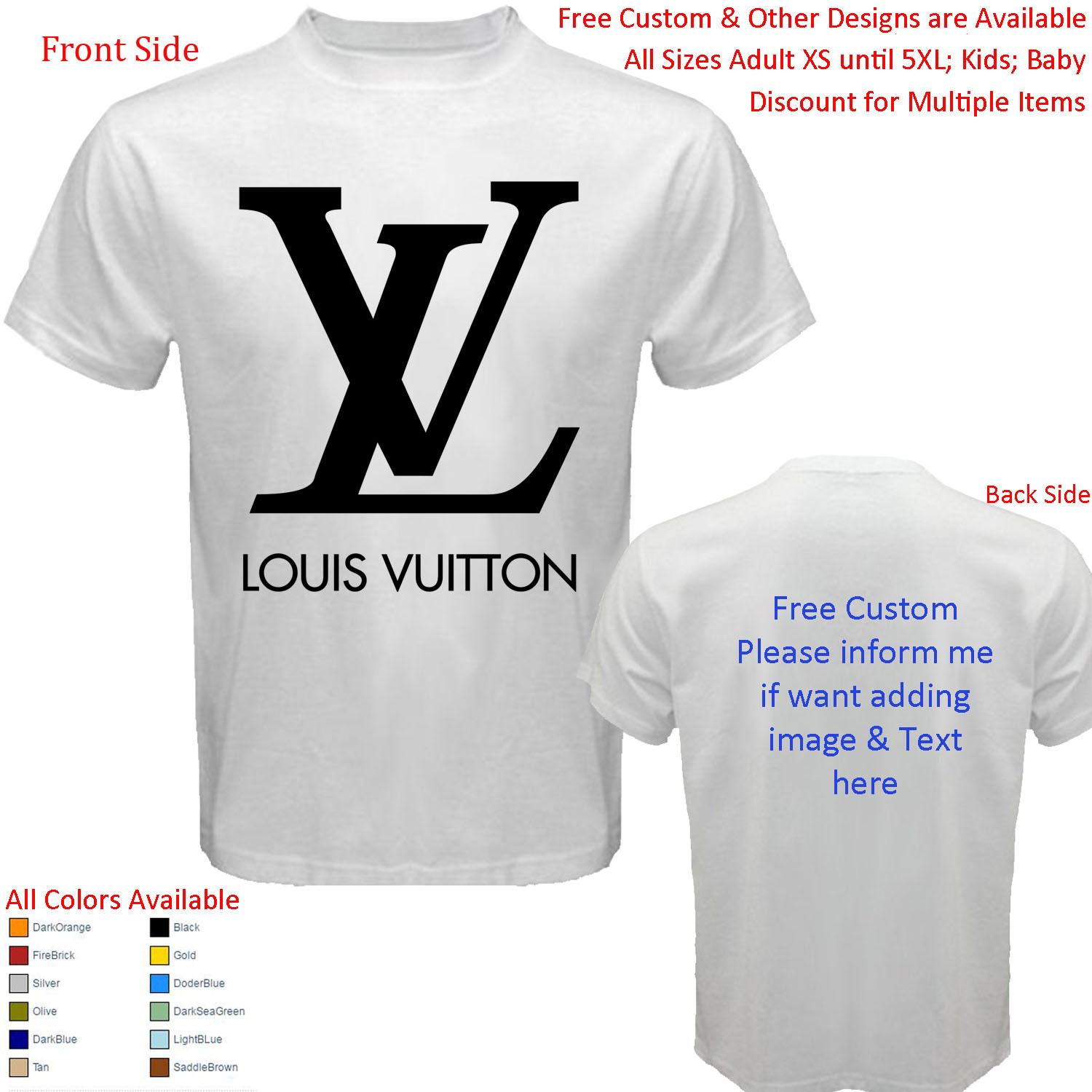 Louis Vuitton T Shirts 2 Listings
