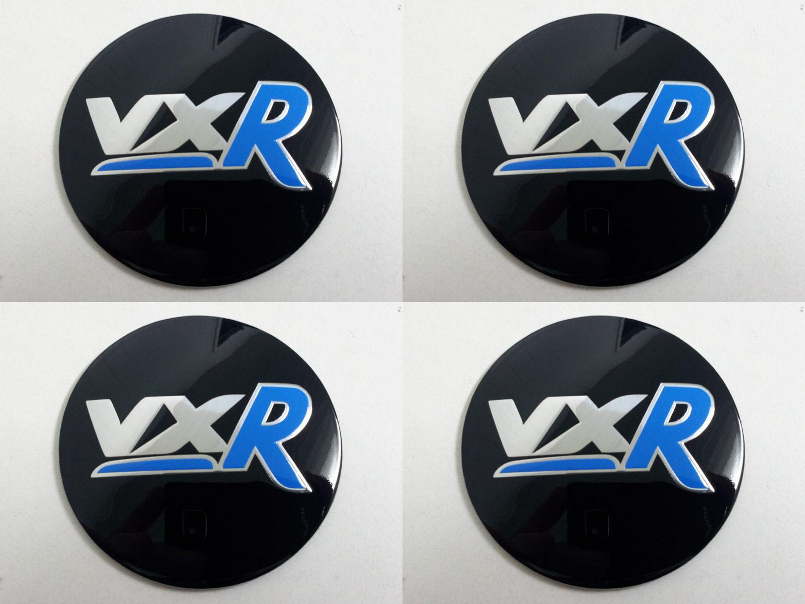 Vxr - Set of 4 Metal Stickers for Wheel Center Caps Logo Badges Rims ...