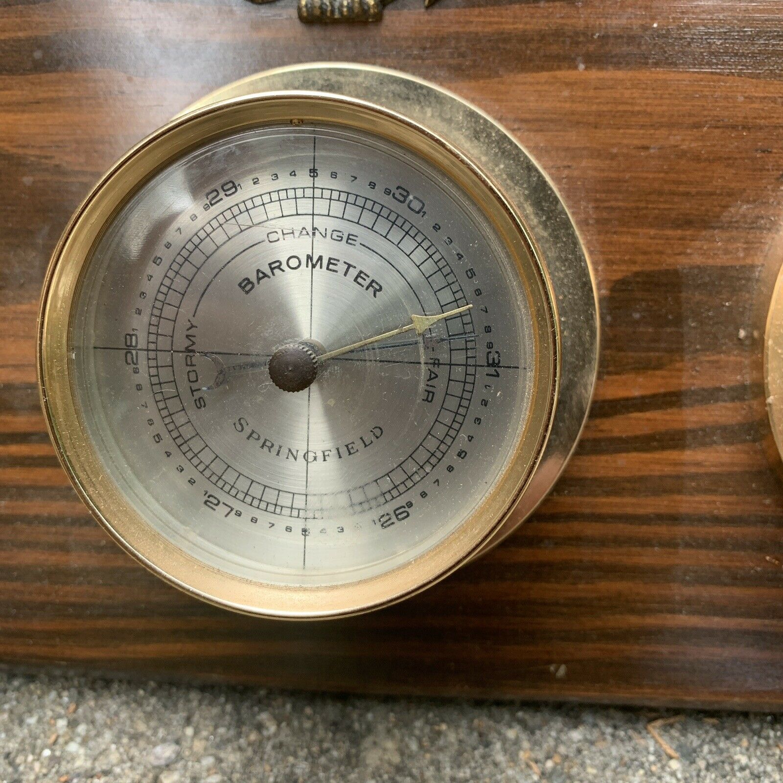 Springfield Thermometer, Barometer & Humidity Wall Wood Decor With