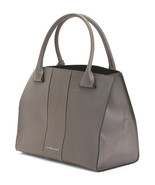 NWT ETIENNE AIGNER GRAY LEATHER LARGE CAREER TOTE BAG $328 - $253.63