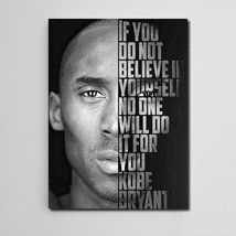 Kobe Bryant Quote canvas / Kobe Bryant Wall Art / NBA Print Basketball p... - $29.69+