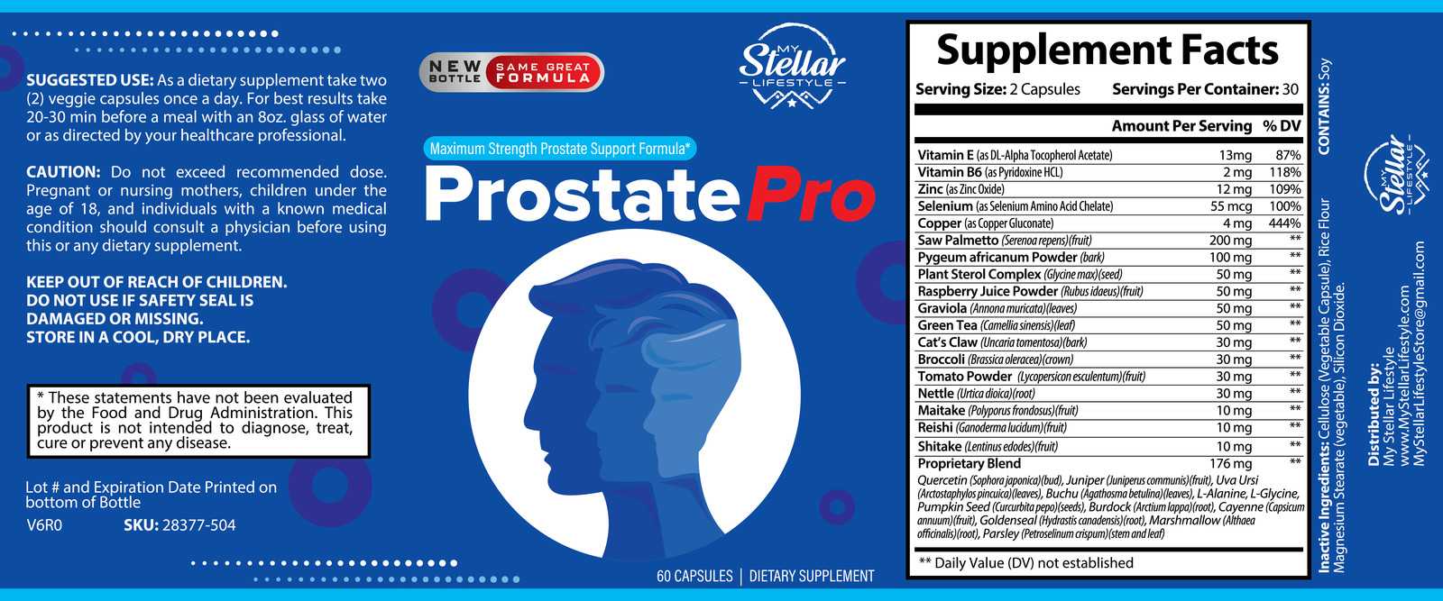 12 Pack Prostate Pro, premium prostate support blend-60 Capsules x12 ...