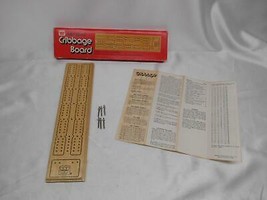Old Vtg Whitman Solid Wood Cribbage Board Game #4230 Complete - $19.79
