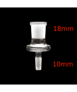 18mm Female to 10mm Male + 14mm Female to 10mm Male Glass Adapters - $15.99