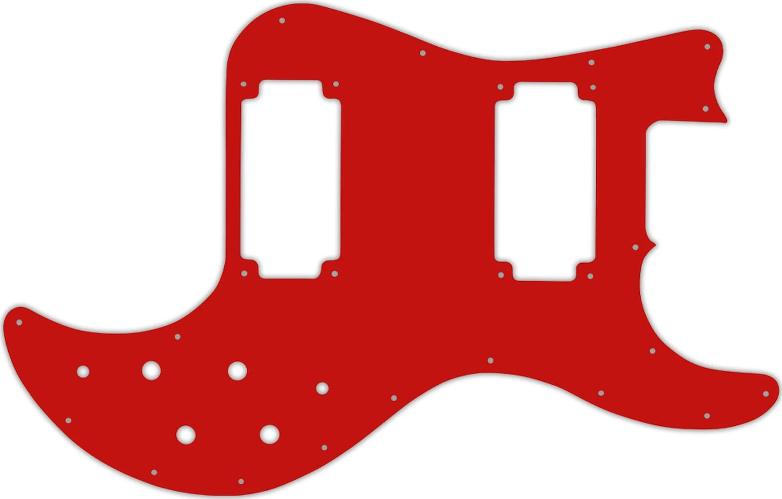 WD Custom Pickguard For Peavey T-40 #07 Red/White/Red