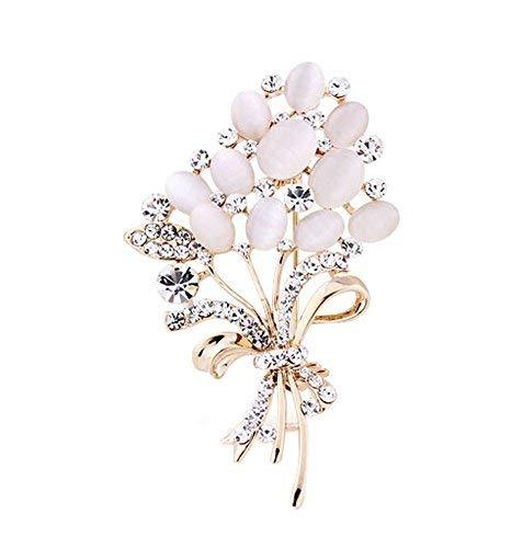 Women Gifts Fashion Plants Flowers Brooch Pin Clothing Accessories D