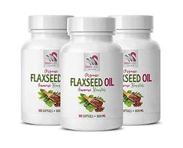 Flaxseed Oil Cholesterol - Flaxseed Oil Organic 1000mg - Immune Support Diet - B - $39.55