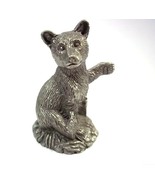 Franklin Mint Woodland Animals pewter figurine The Bear CUB Jane Lunger ... - $7.55