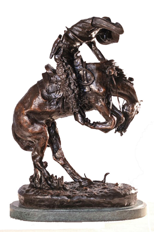 "Rattlesnake" Solid Bronze Collectible Sculpture Statue by F. Remington