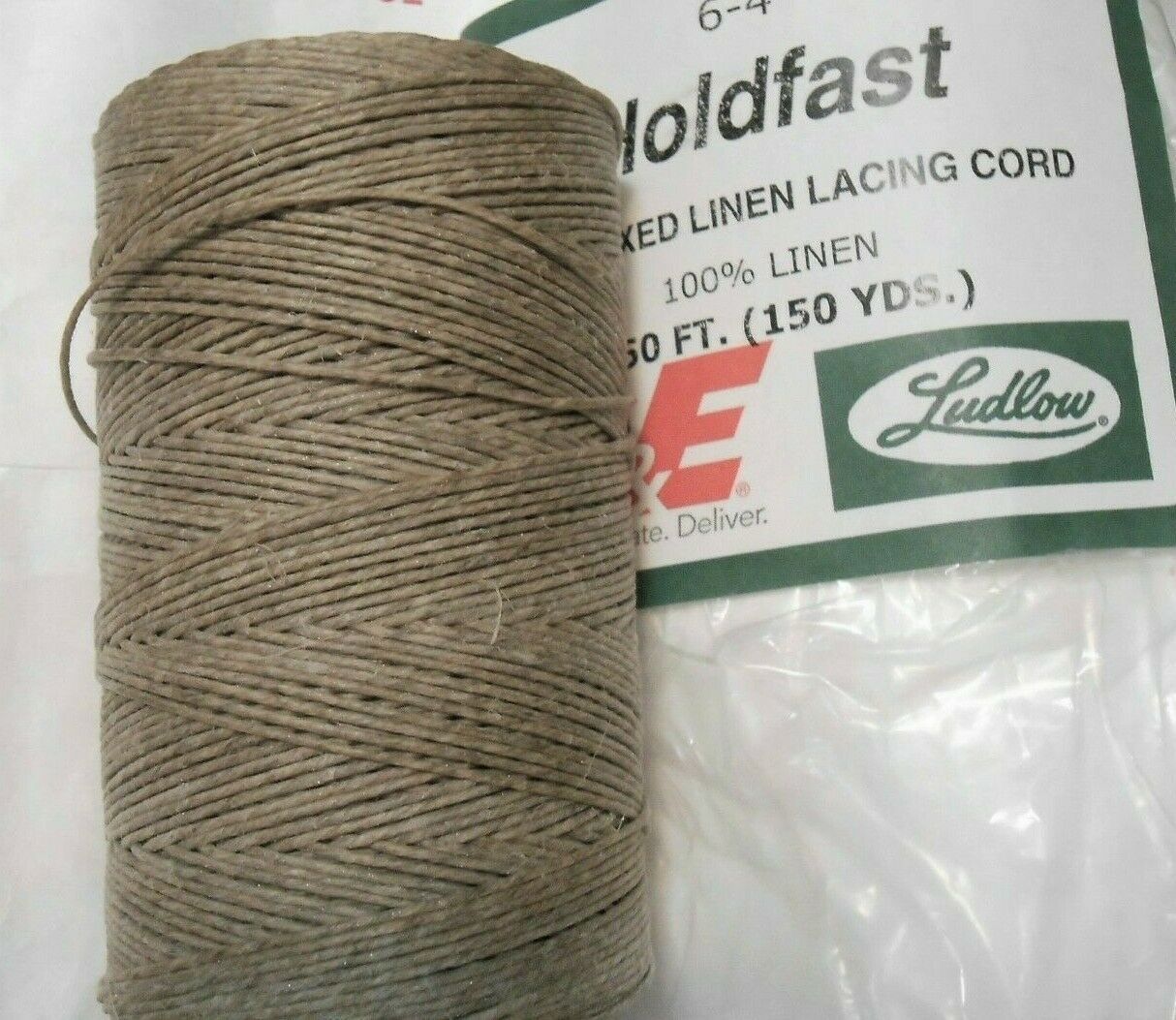 Waxed LINEN lacing cord thread 6-4 Holdfast rug braiding weaving twine 4-ply 4oz