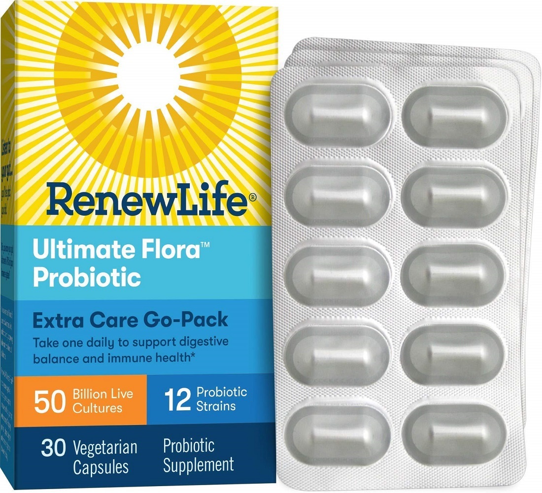 Adult Probiotic - Ultimate Flora Extra Care Go-Pack Probiotic Supplement