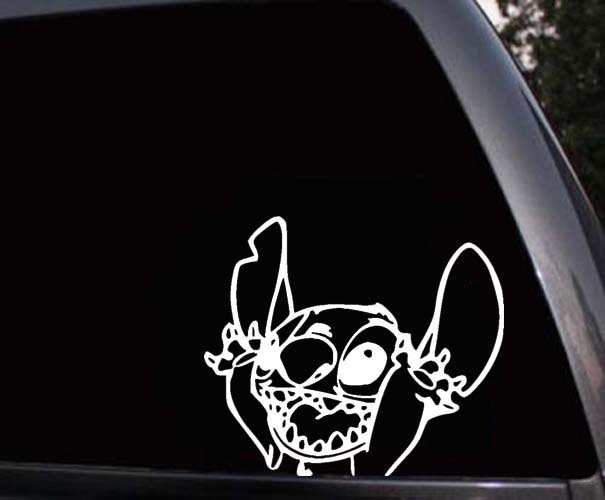 Disney Lilo & Stitch Waving Car Window Laptop Vinyl Decal Sticker