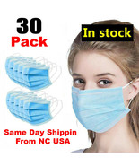30 PCS Face Mask Medical Surgical Dental Disposable 3-Ply Earloop Mouth ... - $21.53