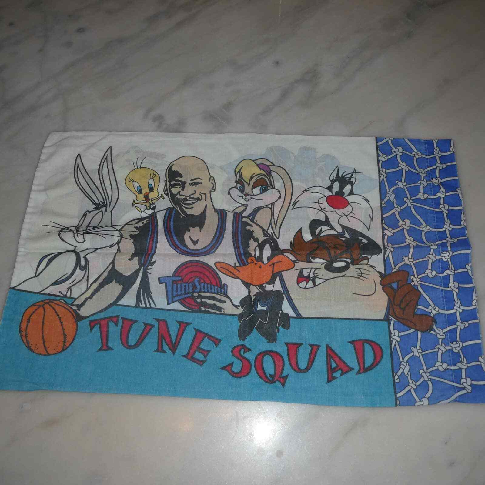 Vintage Space Jam Luney Tunes Tune Squad Monstars Standard Pilow Case ...