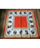 Holland Cotton Wall Hanging Souvenir Art or Tablecloth Windmill &amp; childr... - $18.41