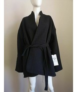 NWT LULULEMON Black Textured Insulated Serene Travels Belted Wrap Jacket 4 - $133.85