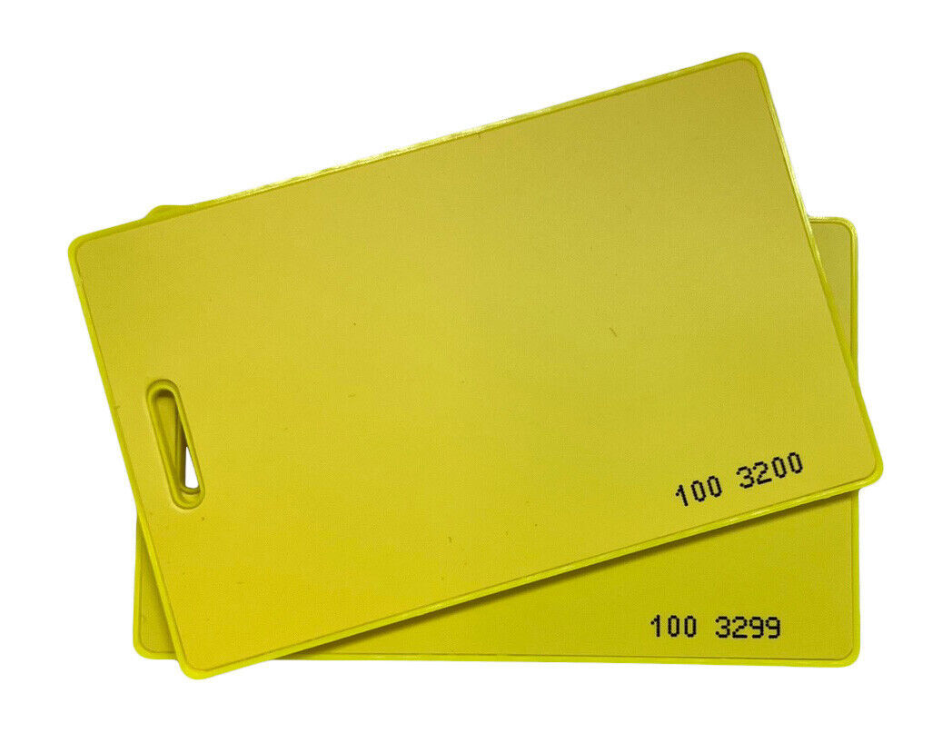 Rfid Proximity Cards Bit Wiegand H Keyless Khz Yellow