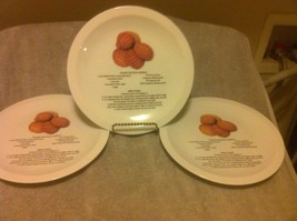 (3) PEANUT BUTTER COOKIE--PLATES / TRAY--RECIPE-- --FREE SHIP---VGC - $33.38