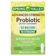 Spring Valley Advanced-Strength Probiotic Vegetarian Capsules, 30 Count..+ - $39.99