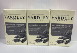 3 Bars Yardley London Activated Charcoal Moisturizing Bath Bar Soap 4.25 oz ea. - $16.83