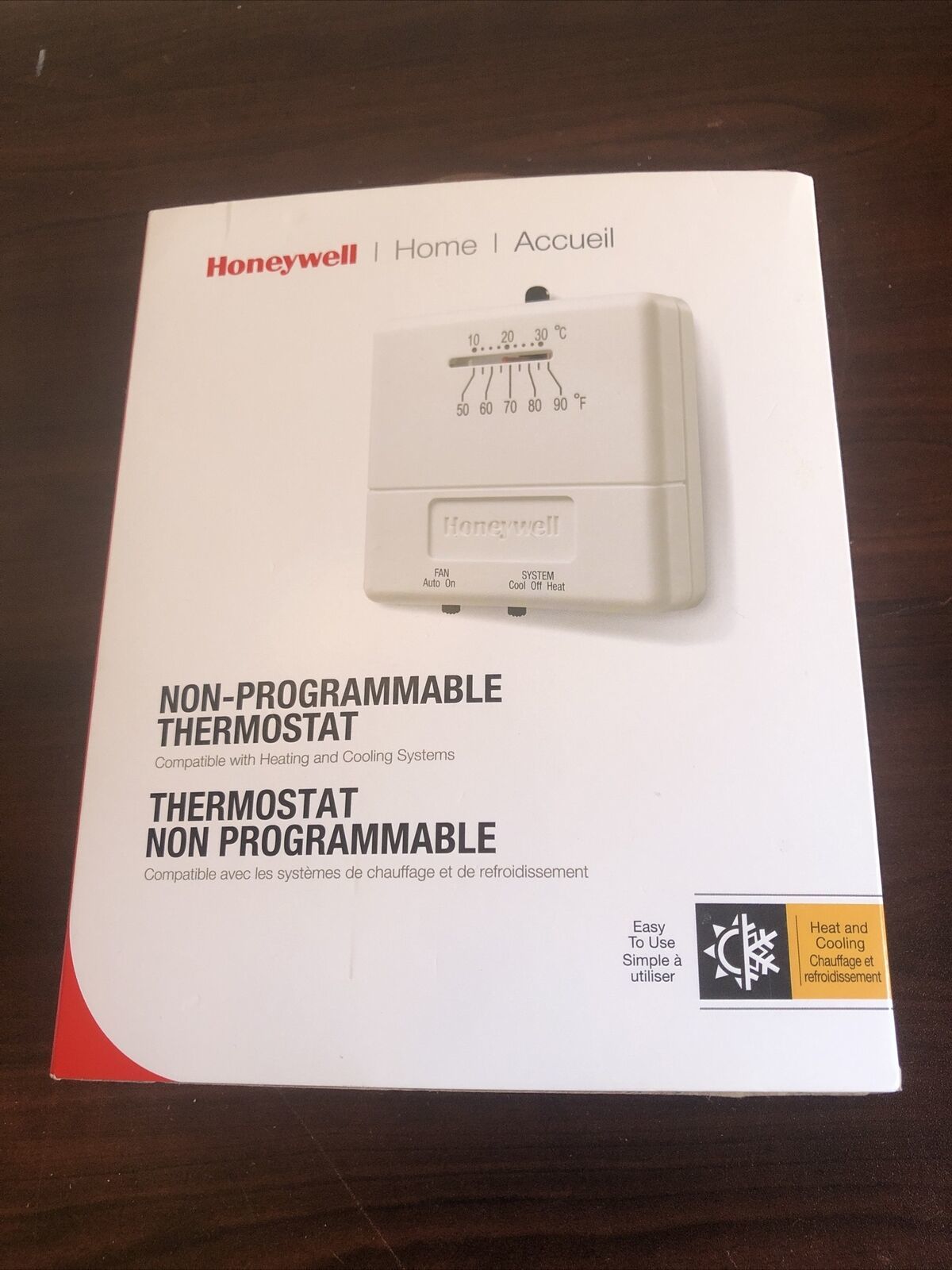 Honeywell Home Heat And Cool NonProgrammable Thermostat CT31A Non