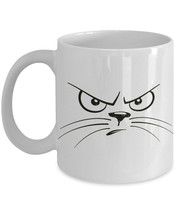Grumpy Cat Mug &quot;Angry Cat Face Coffee Mug&quot; Funny Cat Mugs For A Cat Mom ... - $14.95