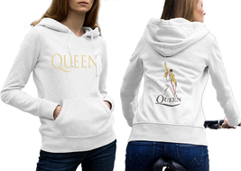Queen band hoodie classic women white thumb200