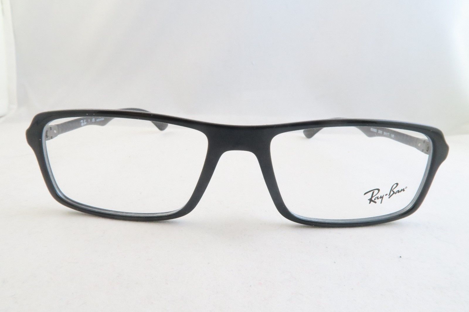 RayBan RB 8902 2000 New Black Carbon Fiber Eyeglasses 52mm 85