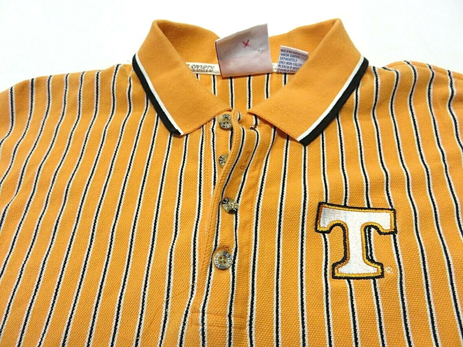 Large Sports Navy NCAA Illinois Illini Mens NCAA Mens Short Sleeve Striped Polo Collared Teechampion NCAA Mens Short Sleeve Striped Polo Collared Tee