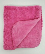 Blankets &amp; Beyond Baby Blanket Solid Hot Pink Girl Plush Security Furry ... - $24.99