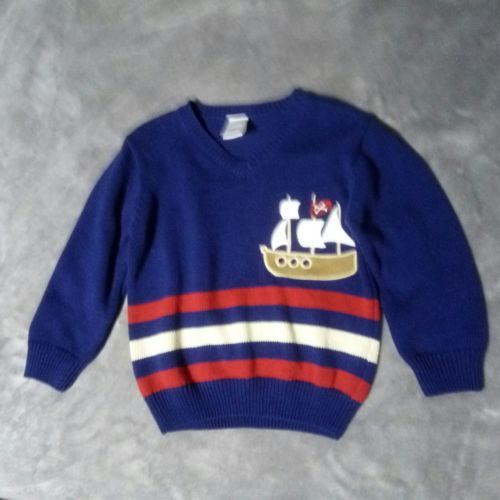 NEW Gymboree Boys Striped Knit Sweater 100/% Cotton