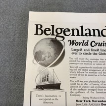 National Geographic November 1919 Belgenland World Cruise Vintage Print ... - $11.88