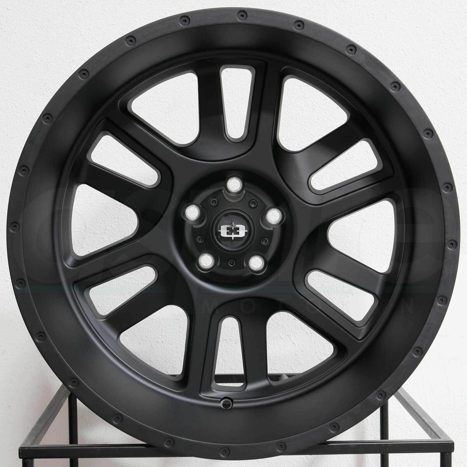 20x12 Vision 419 Split 8x170 -51 Satin Black Wheels Rims Set(4) - Wheels