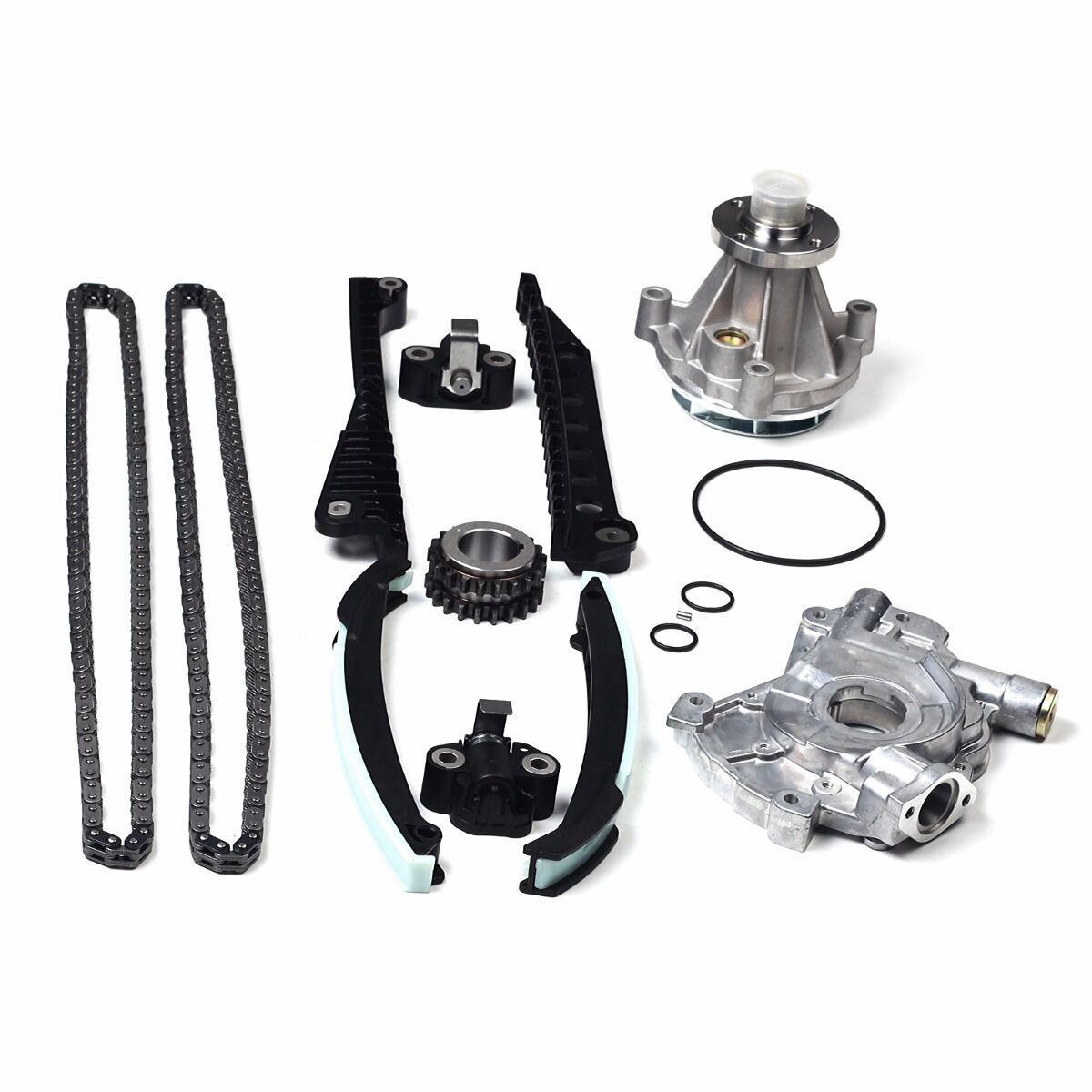 For Ford F150 Lincoln 5.4L 3V Triton 04-08 Timing Chain Oil& GMB Water Pump Kit