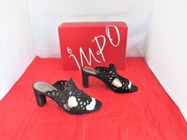  Impo Vliss Cutout Slide Sandals $69  Black -  US Size 7 M - £32.19 GBP