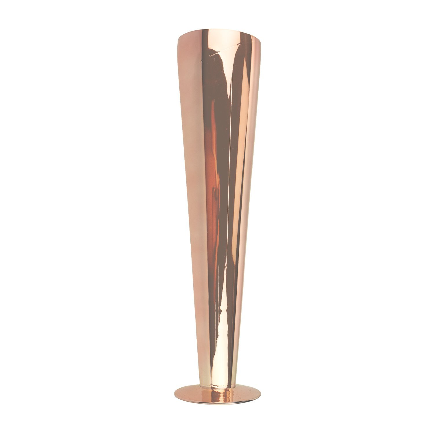 Pilsner Trumpet Glass Vase, Rose Gold, 20Inch Crafts