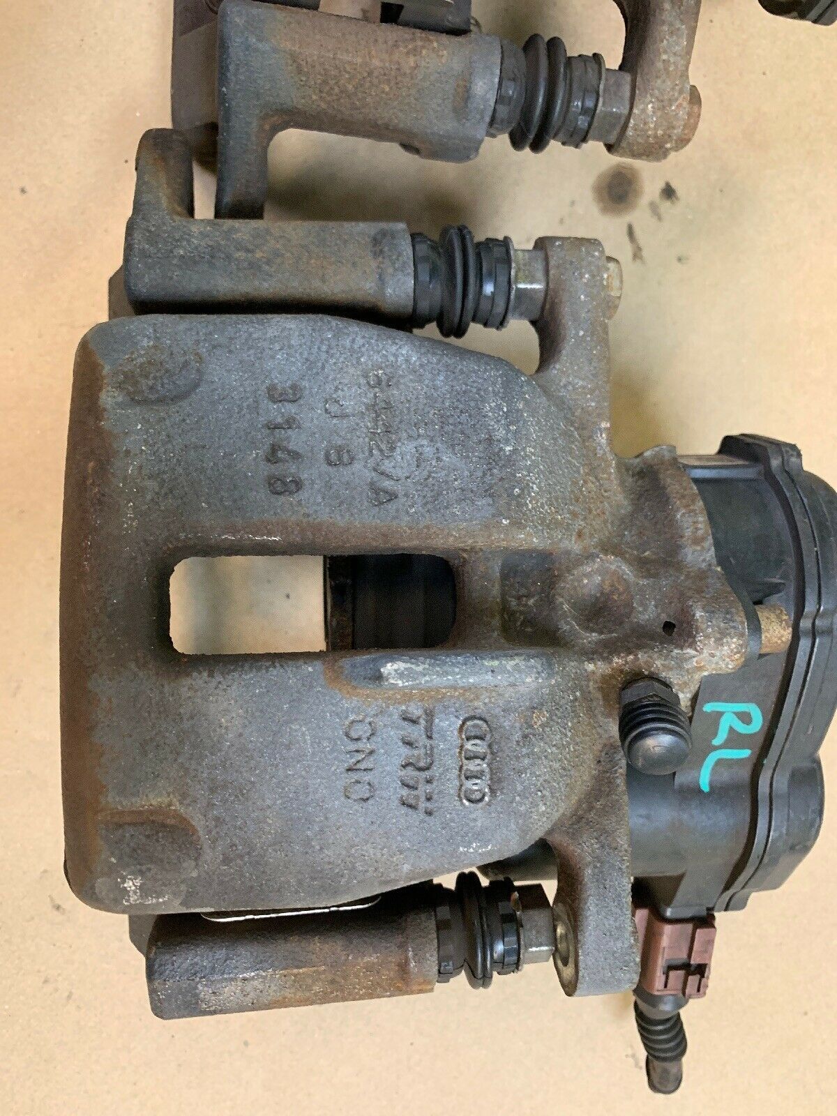 2013 2014 2015 Audi Q5 Left Rear Electronic Brake Caliper 6442 / A Good rt Caliper Parts