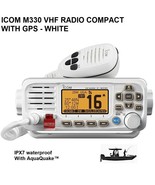ICOM M330 VHF RADIO COMPACT With  AquaQuake™ &amp; IPX7 Waterproof - WHITE - $259.00
