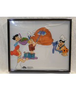 Flintstones 2000 Viva Rock Vegas Framed Sericel - Flintstone & Rubble BBQ - $69.95